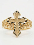 CROSS NUGGET RING