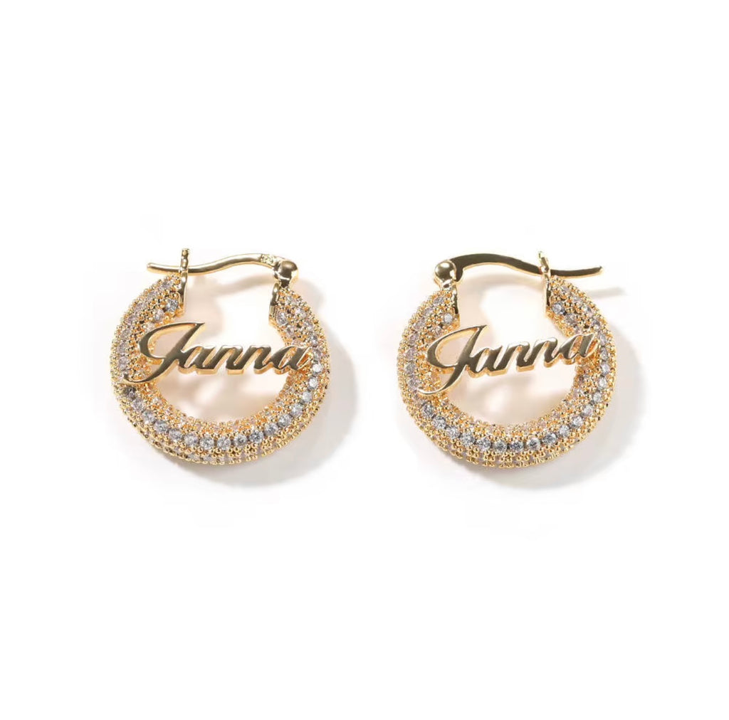 CUSTOM CZ HOOPS