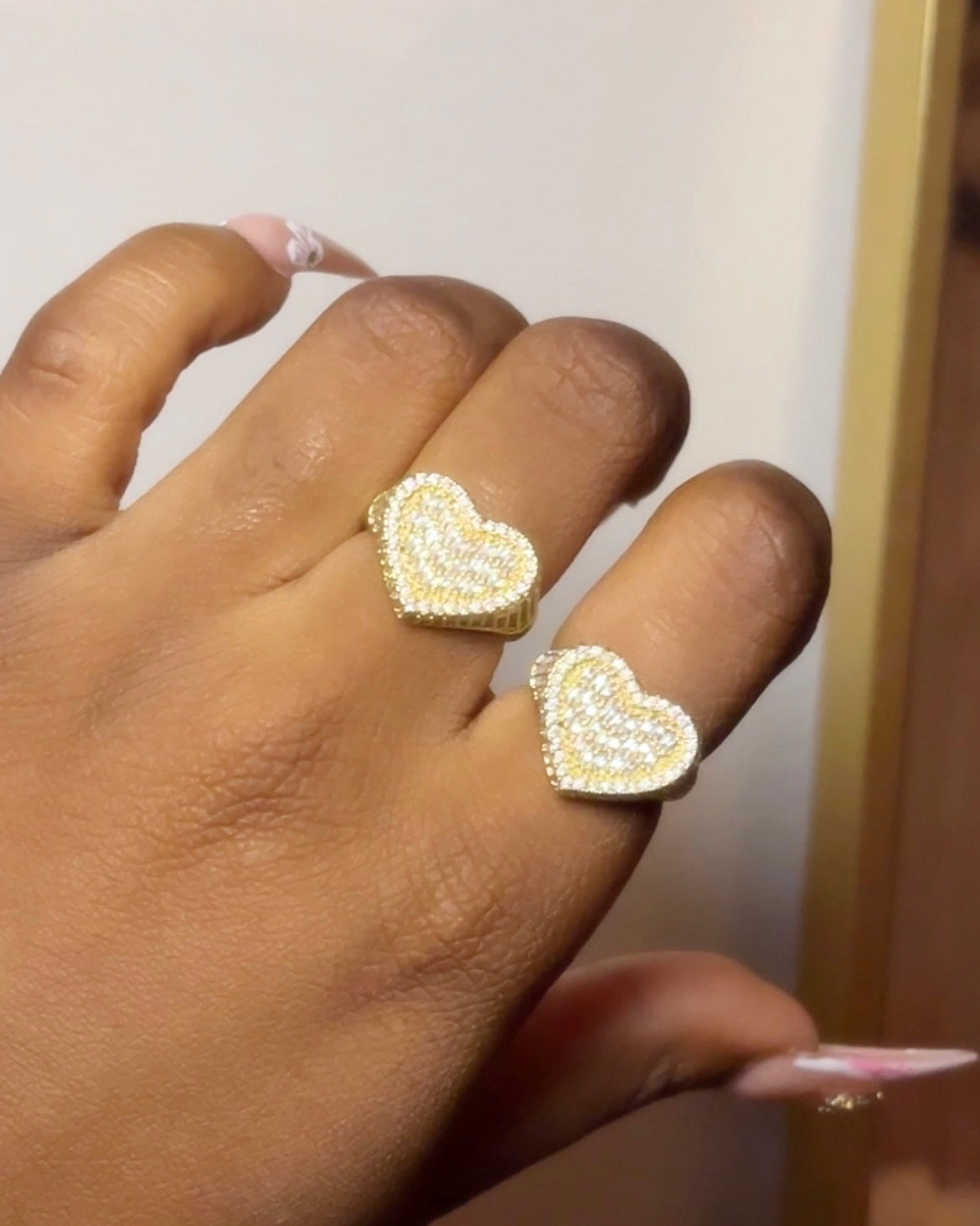 BLING HEART RING