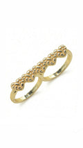 HEART NUGGET TWIN RING