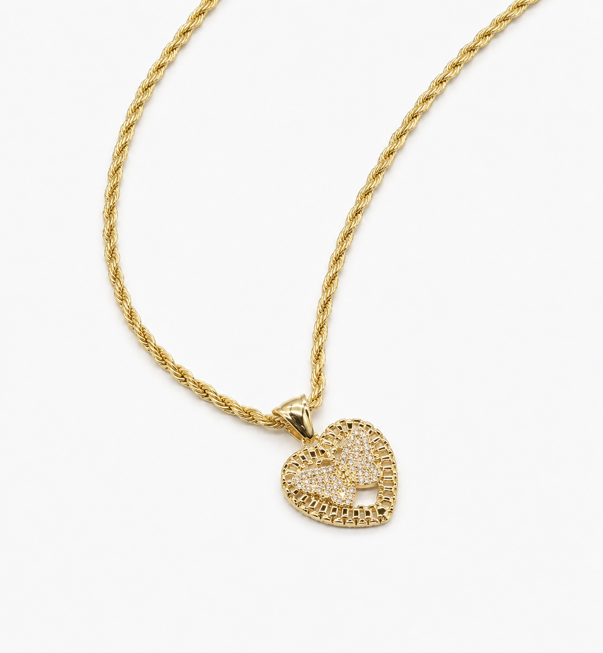 BUTTERFLY ROLLIE NECKLACE